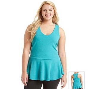 Jessica Simpson Plus Sleeveless Peplum 3X NWT